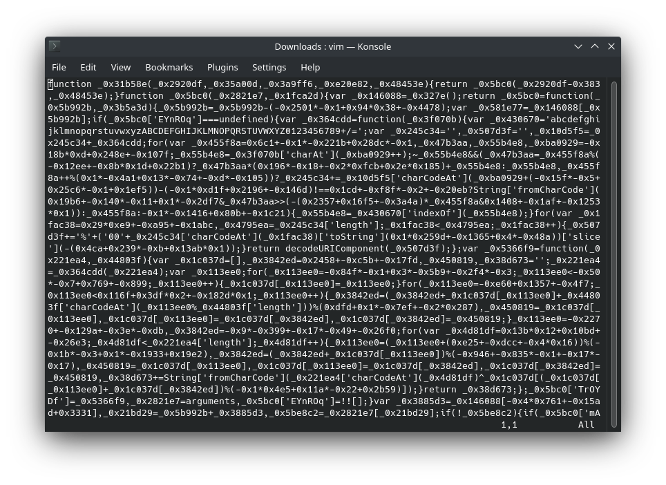 Obfuscated Code