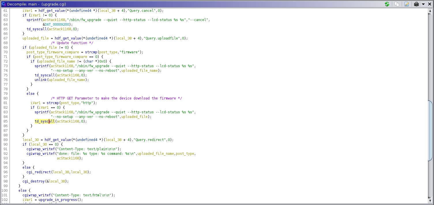 HTTP Query injection